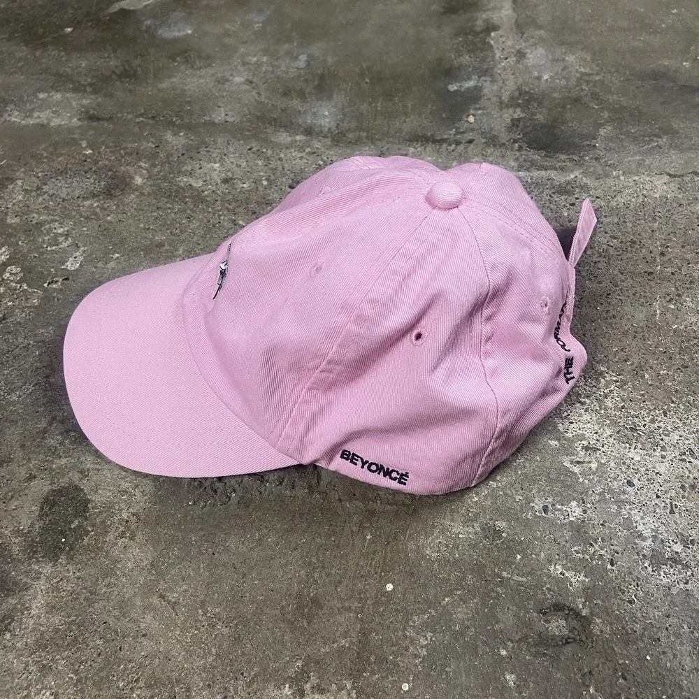 Beyoncé The Formation World Tour Hat Strap Back Adjustable Pink Flower Graphic